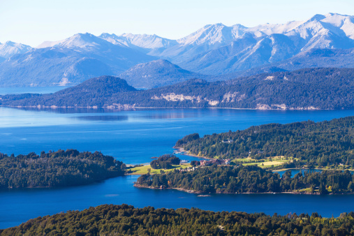 Lake Perito Moreno and villa Llao-Llao, Bariloche, Patagonia, Argentina