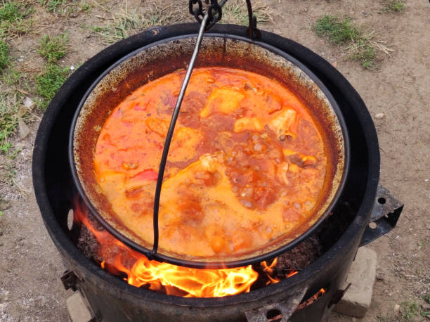 istock cooking food in the cauldron on open fire 1778187852
