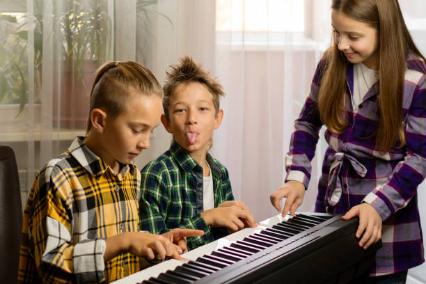 istock Kids' Lighthearted Piano Play 1778187873