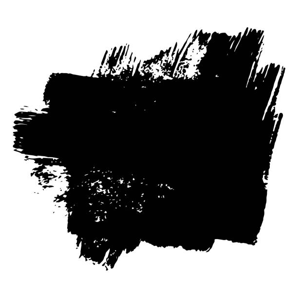 istock Grunge background, brushstroke.Abstract distress ink texture.Hand-drawn gouache paint strip,smear with roughness and scuffs.Art element for design.Isolated. Vector illustration 1778187921