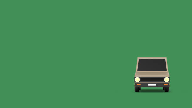 istock Pick Up Truck on Green Background 1778191923