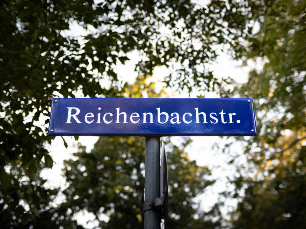 Reichenbachstr Road Name Sign in Germany