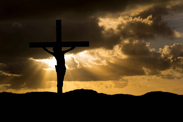 istock Jesus Christ Crucifixion on Good Friday Silhouette 177820141