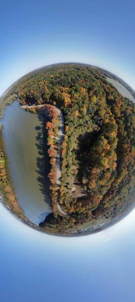 istock Fish eye effect of a lush green planet 1778211137