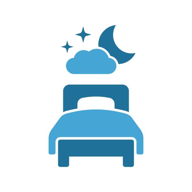 ベッドのアイコン。就寝。シングルベッド。 - hotel bed silhouette travel点のイラスト素材／クリップアート素材／マンガ素材／アイコン素材