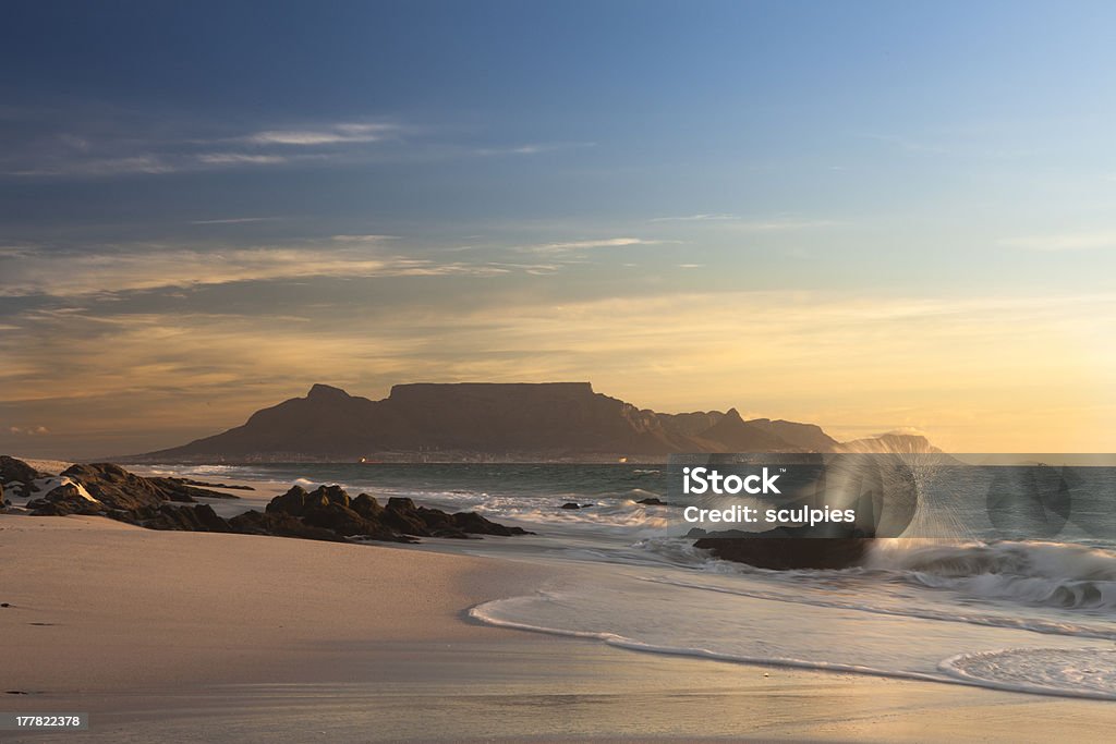 Table Mountain Cape Town south africa panoramic view of table mountain in Cape town SA Africa Stock Photo