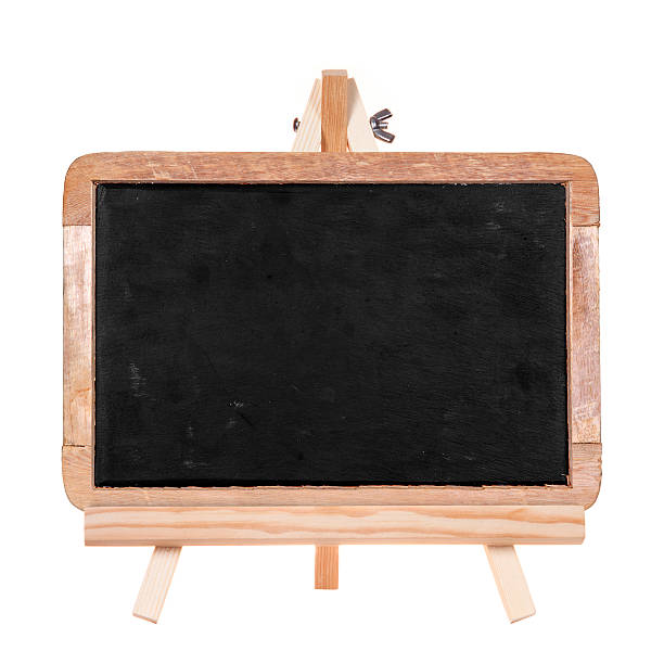 istock Blackboard on wooden stand isolated 177823228