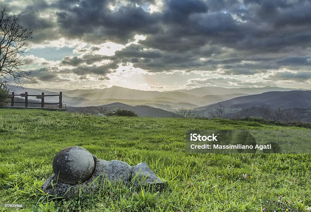 Paisagem na Toscana - Foto de stock de Beleza natural - Natureza royalty-free