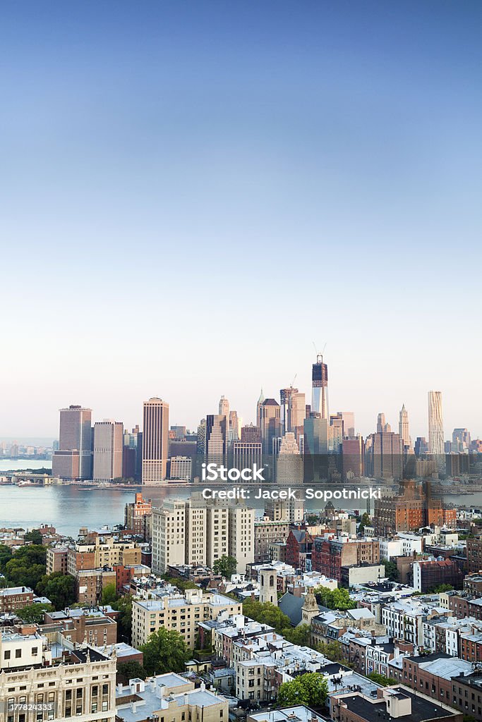 Centro finanziario di Manhattan, New York - Foto stock royalty-free di Acqua