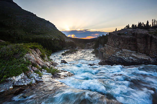 River flow stock photo