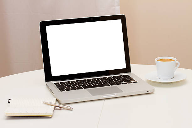 istock Working from home with laptop notebook and mug of coffee 177825103