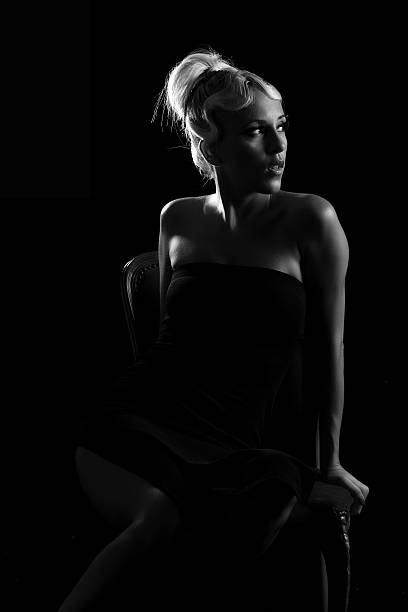istock woman in black and white 177825180