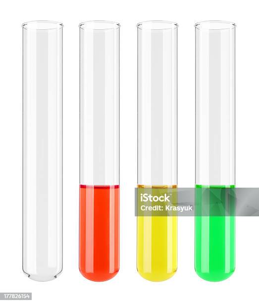 Set Of Test Tube Stock Photo - Download Image Now - AIDS, Biology, Biotechnology