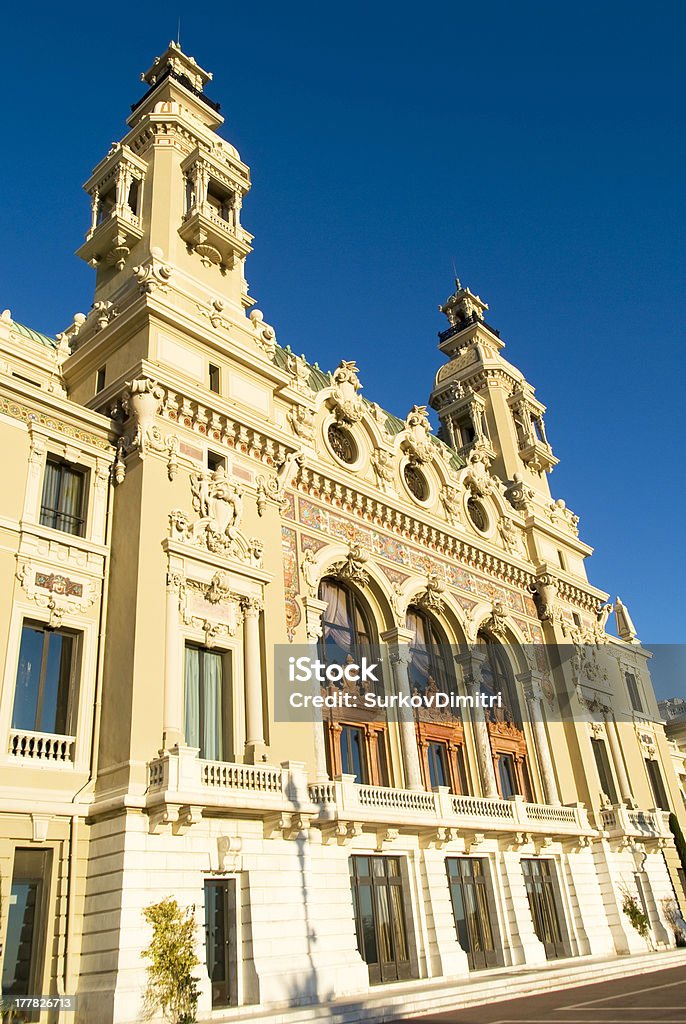 Opera House de Monte Carlo - Foto de stock de Antiguidade royalty-free