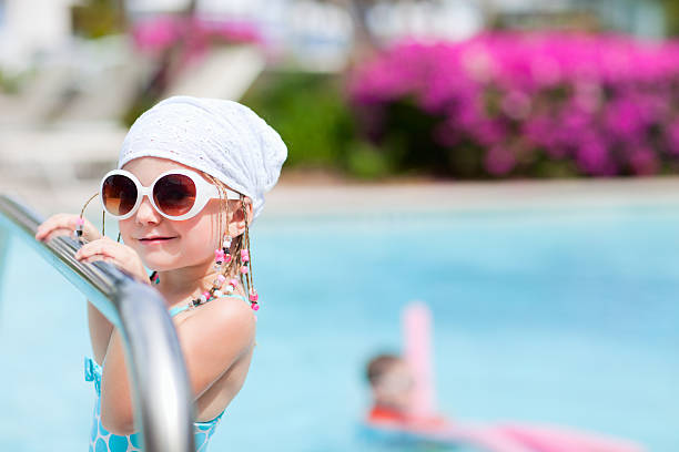 istock Little girl at swimming pool 177826728