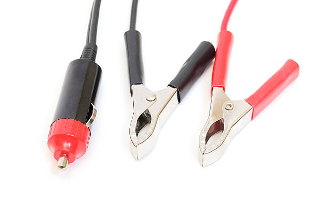 istock Battery Clamps and Car Charger plug 177826986