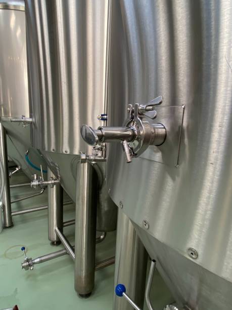 istock Fermentation vat tank of beer ale or lager at brewery micro brewery 1778270140