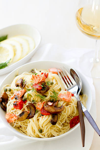 istock Capellini Pasta with Salmon and Vegetables 177827623