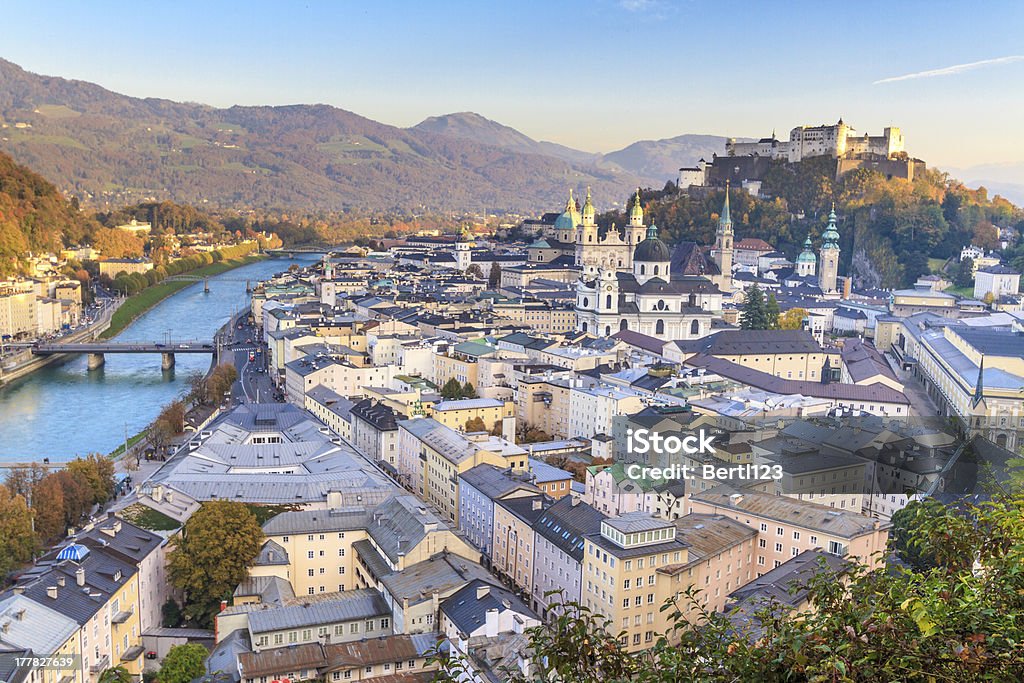 Salzburg Inner City View, Austria Salzburg (Austria) inner city with churches Salzburg Stock Photo