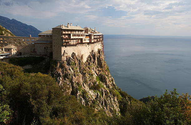 simonos petras monastery - kloster fotografier bildbanksfoton och bilder
