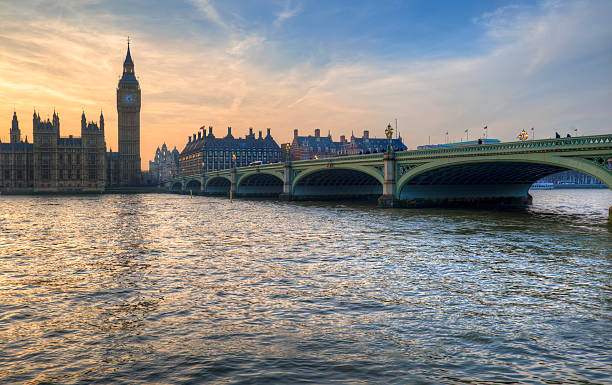 istock Big Ben and Westminster Bridge during Winter sunset 177828184