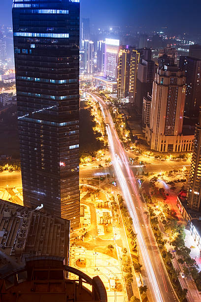 istock Overlooking the city scenery skyline 177828258