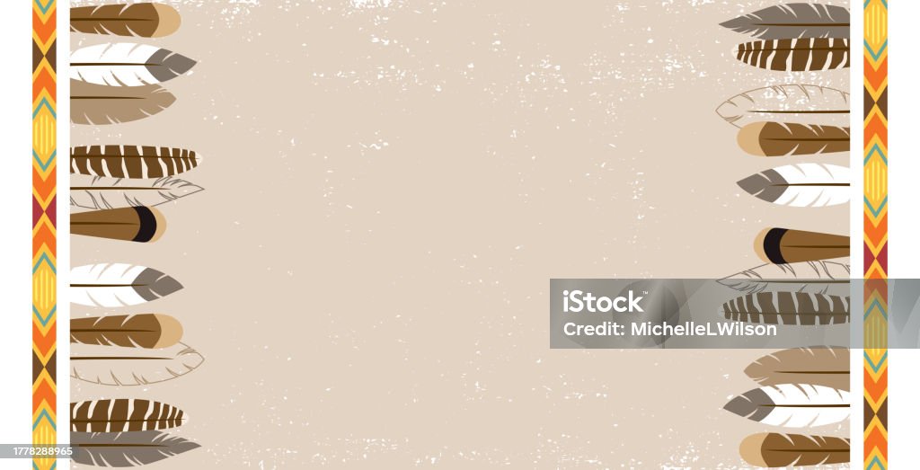 Feather Border Label Feather Border Stock Illustration - Download Image Now - Art, Autumn ...