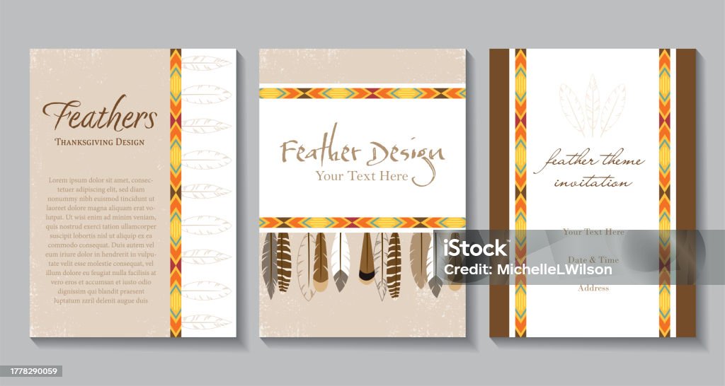 Native Program Invitation Native American Invitations Stock Illustration - Download Image Now ...
