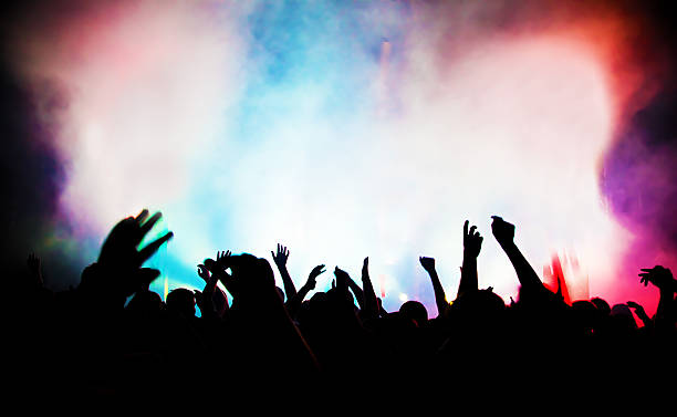 istock People on music concert, disco party. 177829365