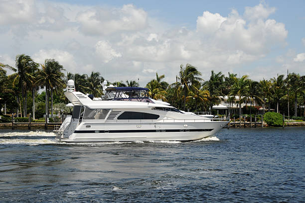 istock Luxury yacht on a Florida waterway 177830388