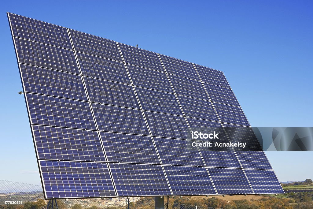 panel solar - Foto de stock de Azul libre de derechos