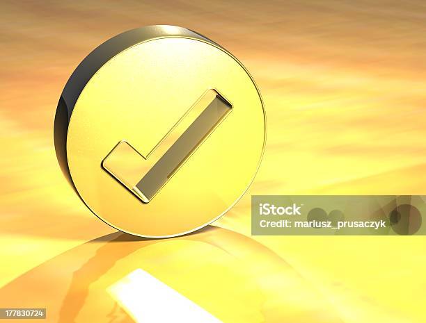 3 D Ok Goldschild Stockfoto und mehr Bilder von Abstrakt - Abstrakt, Designelement, Digital generiert