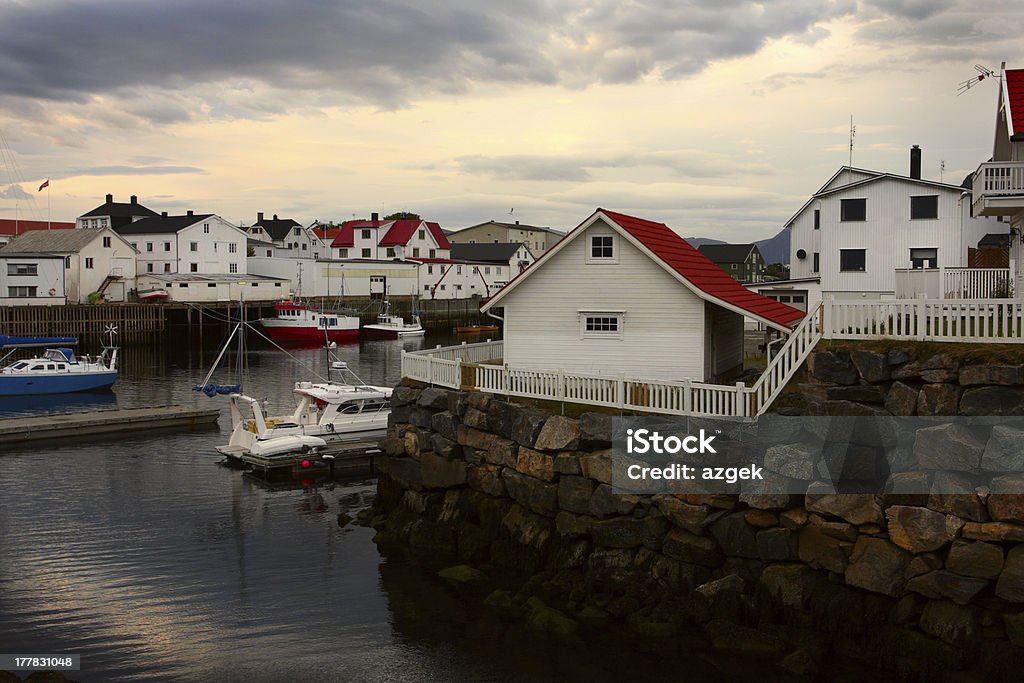 Honningsvaer - Foto de stock de Aldeia royalty-free