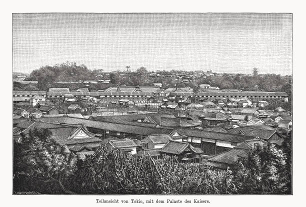 istock Tokyo (Japan) with the Imperial Palace, wood engraving, published 1894 1778313037