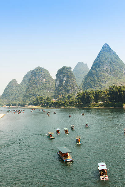 istock Guilin scenery with hills and waters 177833018
