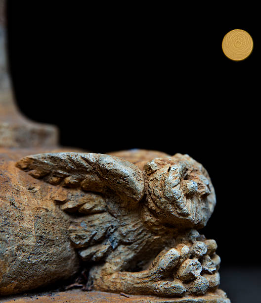 istock Small medieval sculpture of an owl 177833194