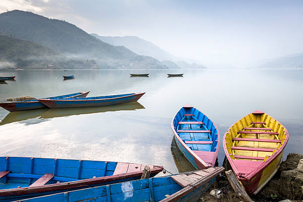 istock Boats on Fewa Lake in Pokhara 177833441