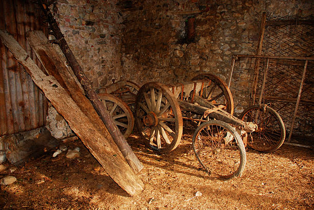 istock Old Wooden Cart 177833643