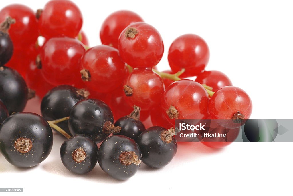 Schwarzer und Roter Johannisbeere - Lizenzfrei Beere - Obst Stock-Foto