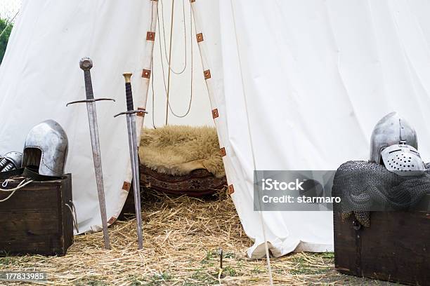 Tent Of Medieval Knights Stock Photo - Download Image Now - Actor, Art, Arts Culture and Entertainment