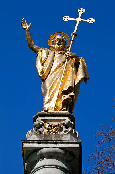 istock Saint Paul Statue at St. Pauls Cathedral in London 177835532