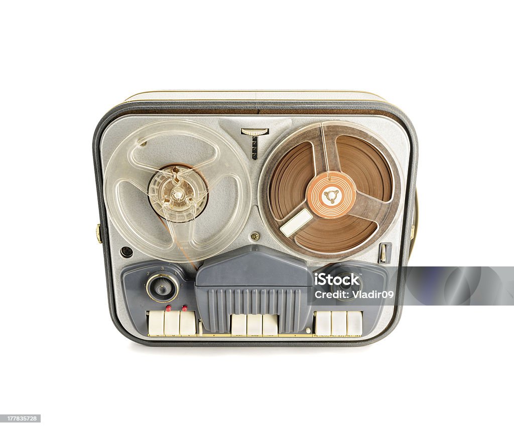 Vintage Reel Tape Recorder Stock Photo - Download Image Now - Reel