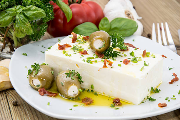 istock Feta Cheese with Olives and oil 177836516