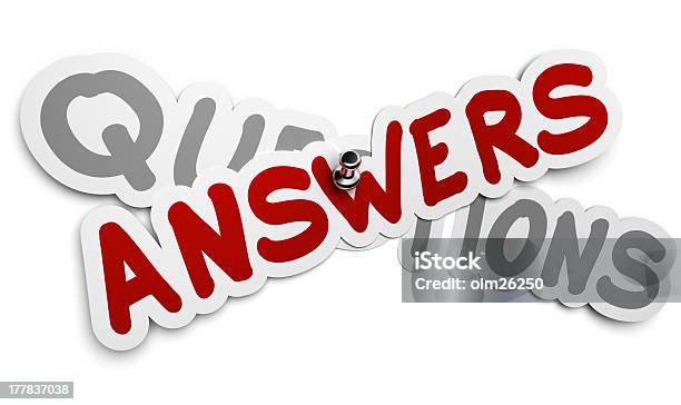Questions And Answers Stock Photo - Download Image Now - Answering, Asking, Concepts