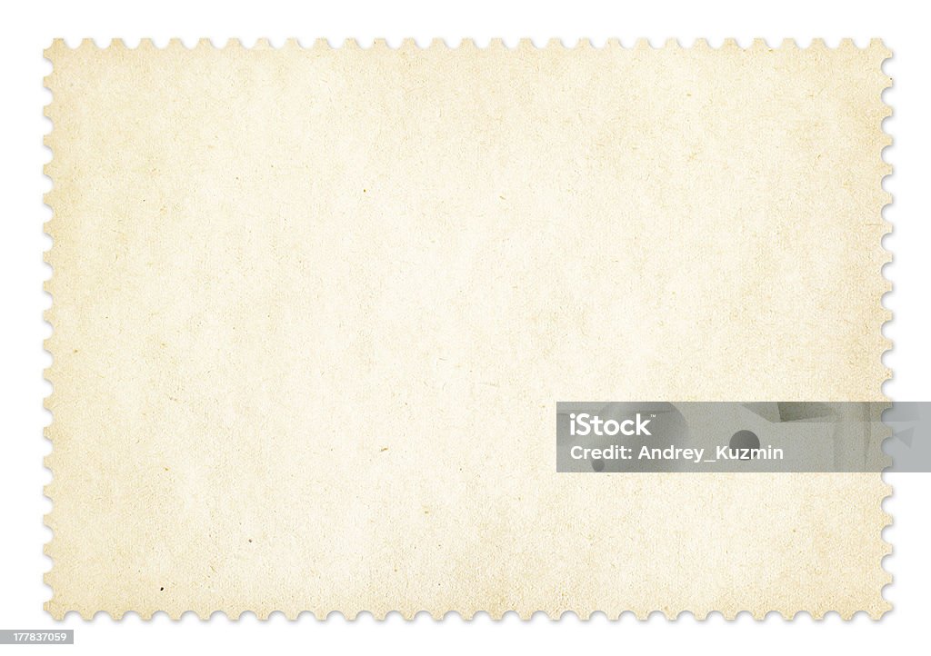 Selo postal quadro isolado. Traçado de Recorte incluído. - Royalty-free Antigo Foto de stock