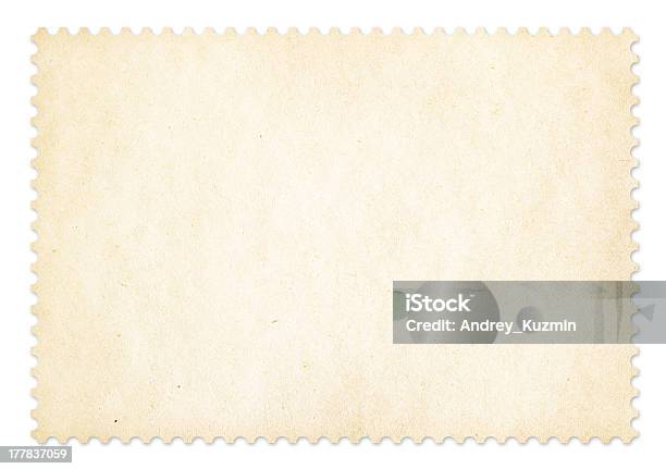 Selo Postal Quadro Isolado Traçado De Recorte Incluído - Fotografias de stock e mais imagens de Antigo