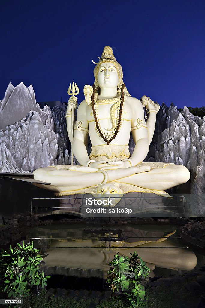 Lord Shiva Statue Big Lord Shiva statue sitting in lotus with trident in Bangalore, India. This Shiva Statue is highest in the world - 65 feet high. Asia Stock Photo