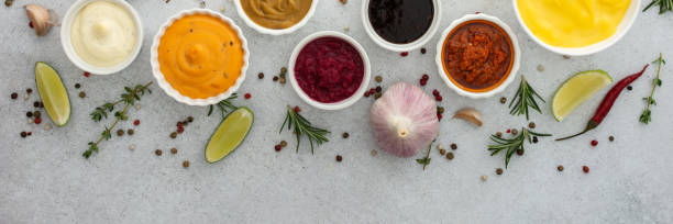 istock Different types of sauces in bowls 1778374277