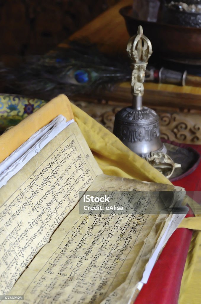 Bouddhiste de texte - Photo de Sanskrit libre de droits