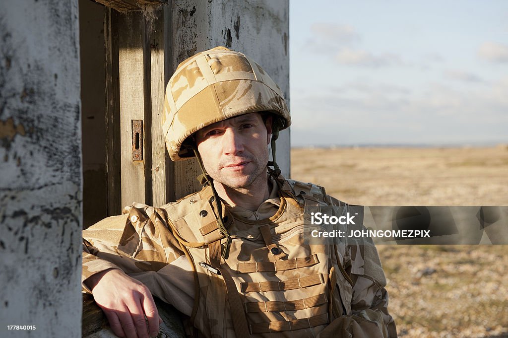 PTSD In Soldaten - Lizenzfrei Britisches Militär Stock-Foto